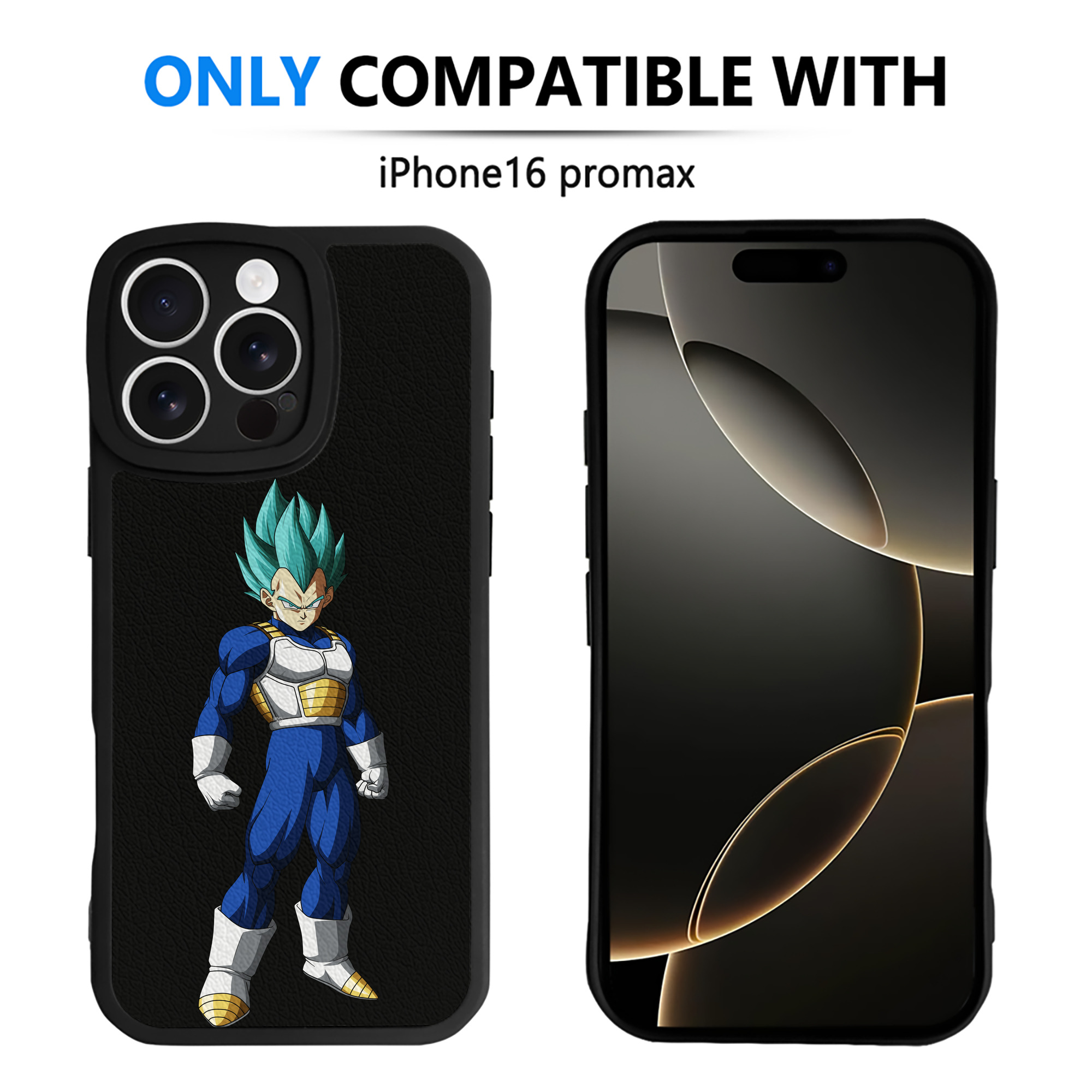 （画像用） ドラゴンボール ベジータ四世（Bejīta Yonsei）DRAGON BALL Vegeta IV 【iPhone 16シリーズ対応】シリコンスマホケース（レザー調） 材質：シリコン
